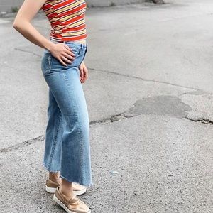 Mother Flare Crop Jeans